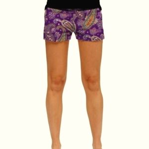 Loudmouth Womens Golf Shorts, Size Small - 35" hip width.